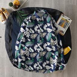 网红长袖花衬衫图片,网红长袖花衬衫，春日街头新潮流